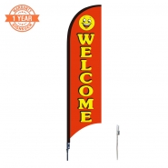 10' Welcome Feather Flags S0845
